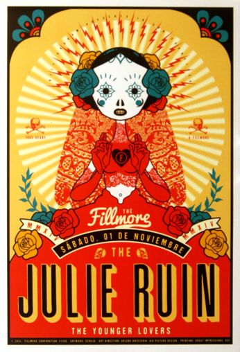 Julie Ruin - The Fillmore - November 1, 2014 (Poster)