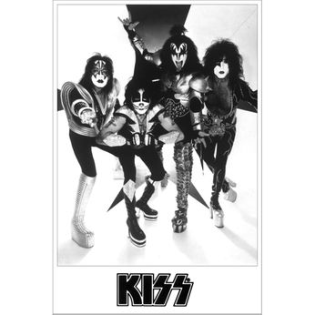 Kiss - Classic Black & White (Poster)