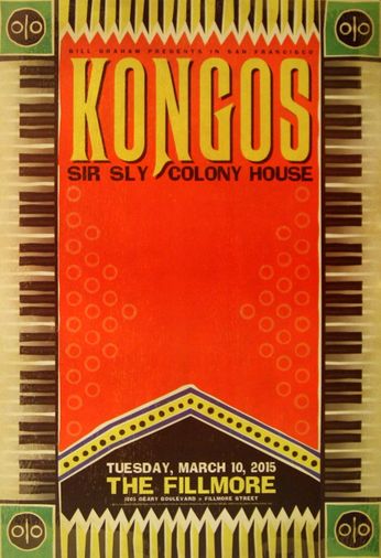 Kongos - The Fillmore - March 10, 2015 (Poster)