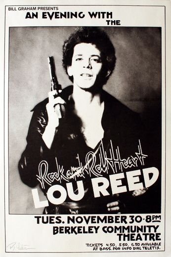 Lou Reed - Berkeley Community Theatre - November 30, 1976 (Poster)