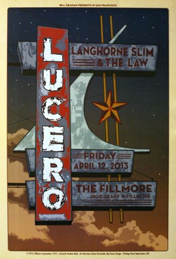 Lucero - The Fillmore - April 12, 2013 (Poster)