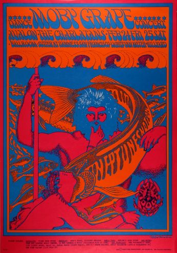 Moby Grape - The Avalon Ballroom - February 24-25, 1967 (Poster)