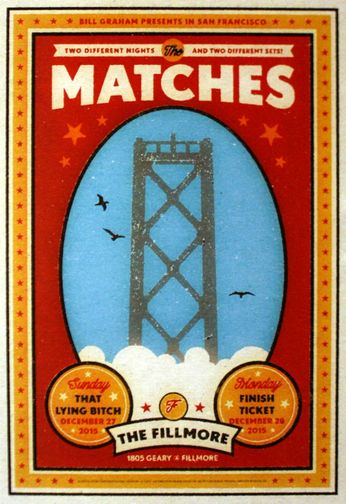 Matches - The Fillmore - December 27 & 28, 2015 (Poster)