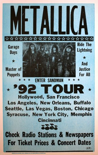 Metallica - 1992 Tour (Poster)