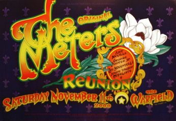 The Meters - The Warfield SF - November 11, 2000 (Poster)
