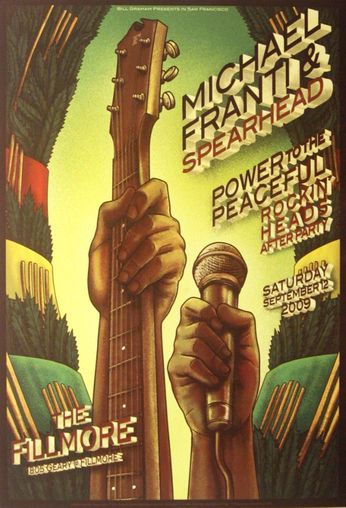 Michael Franti & Spearhead - The Fillmore - September 12, 2009 (Poster)