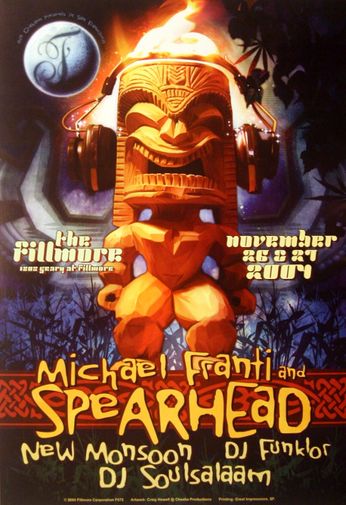 Michael Franti & Spearhead - The Fillmore - November 26 & 27, 2004 (Poster)