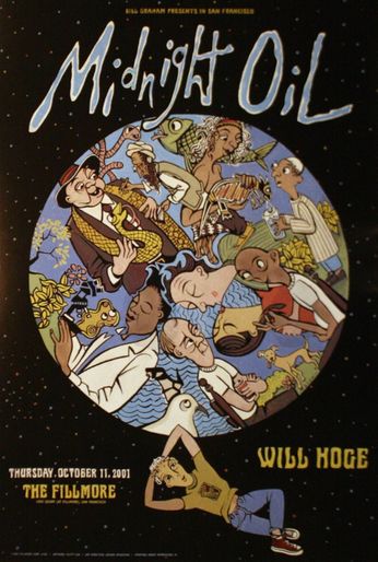 Midnight Oil - The Fillmore - October 11, 2001 (Poster)