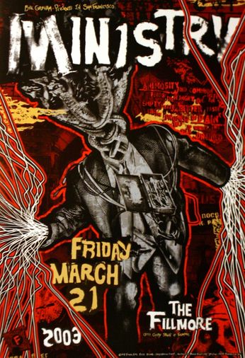 Ministry - The Fillmore - March 21, 2003 (Poster)