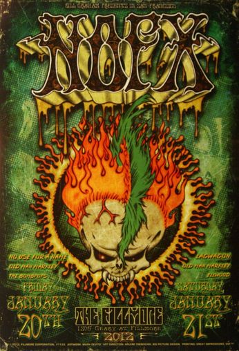 NOFX - The Fillmore - January 20 & 21, 2012 (Poster)