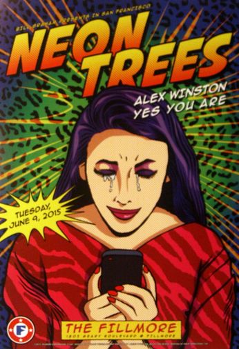 Neon Trees - The Fillmore - June 9, 2015 (Poster)