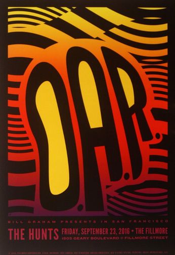 O.A.R. - The Fillmore - September 23, 2016 (Poster)