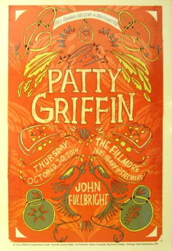 Patty Griffin - The Fillmore - October 30, 2014 (Poster)