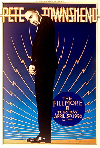Pete Townshend - The Fillmore - April 30, 1996 (Poster)