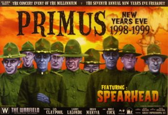 Primus - The Warfield SF - December 31, 1998 (Poster)