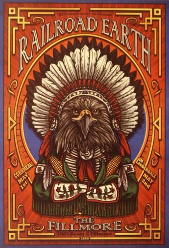 Railroad Earth - The Fillmore - May 1 & 2, 2009 (Poster)