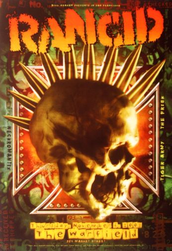 Rancid - The Warfield SF - November 6, 2003 (Poster)