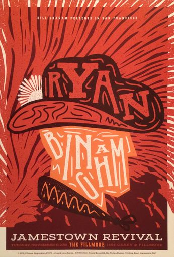 Ryan Bingham - The Fillmore - November 17, 2015 (Poster) 