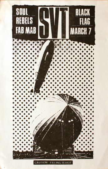 Black Flag / SVT - Mabuhay Gardens (The Fab Mab) - March 7, 1981 (Poster)
