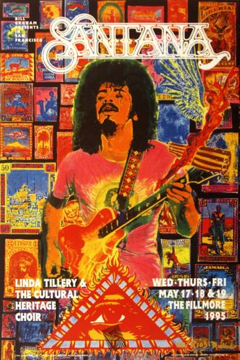 Santana - The Fillmore - May 17-19, 1995 (Poster)