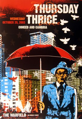 Thursday / Thrice - The Warfield SF - October 29, 2003 (Poster)