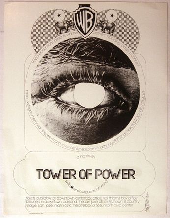 Tower of Power - Marin Civic Center - July 28, 1972 (Poster)