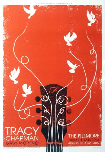 Tracy Chapman - The Fillmore - August 21 & 22, 2009 [RED] (Poster)