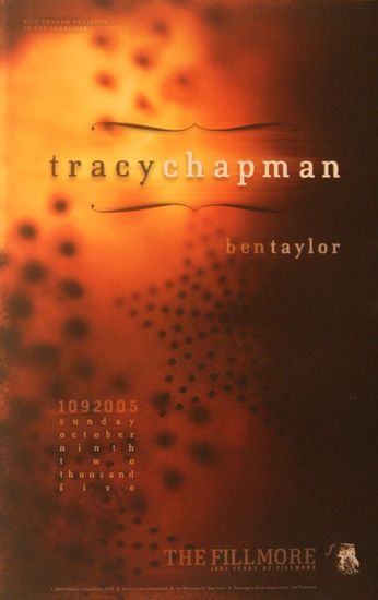 Tracy Chapman - The Fillmore - October 9, 2005 (Poster)