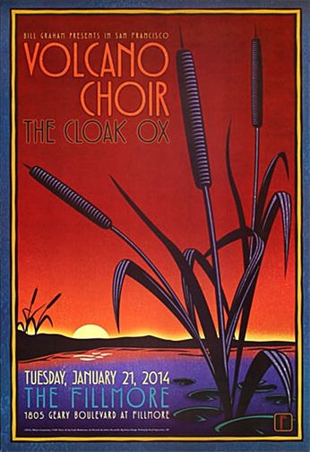 Volcano Choir - The Fillmore - January 21, 2014 (Poster)