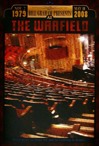 Bill Graham Presents - The Warfield - November 2, 1972 - May 18, 2008 (Poster)