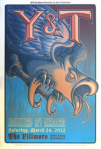 Y & T - The Fillmore - March 24, 2012 (Poster)