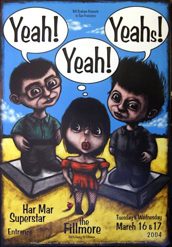 Yeah Yeah Yeahs - The Fillmore - March 16 & 17, 2004 (Poster)