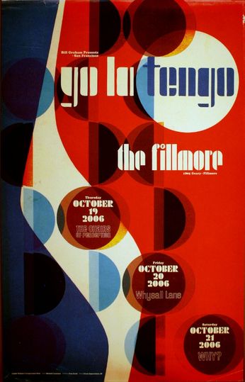 Yo La Tengo - The Fillmore - October 19-21, 2006 (Poster)