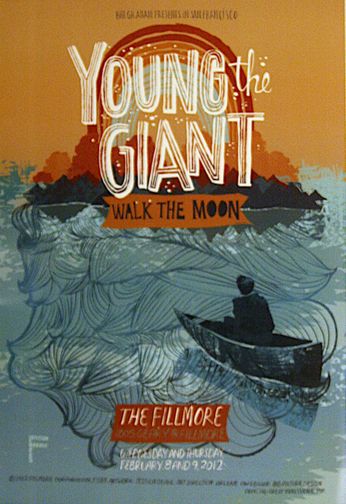 Young The Giant - The Fillmore - February 8 & 9, 2012 (Poster)