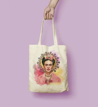 Frida Kahlo - Colorful (Tote Bag)