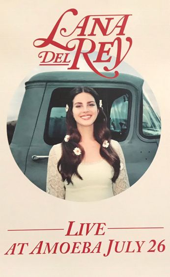 Lana Del Rey - Live At Amoeba (Poster)