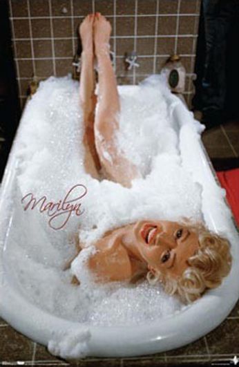 Marilyn Monroe - In Bathtub (Movie Poster)