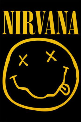 Nirvana - Smiley Face (Poster)