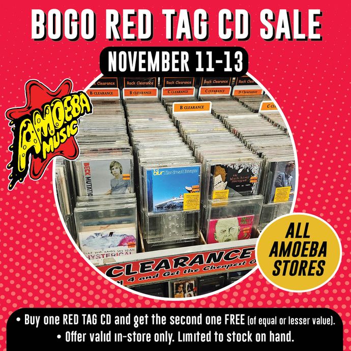 Red Tag CD BOGO Sale at Our Stores Nov. 11-Nov. 13