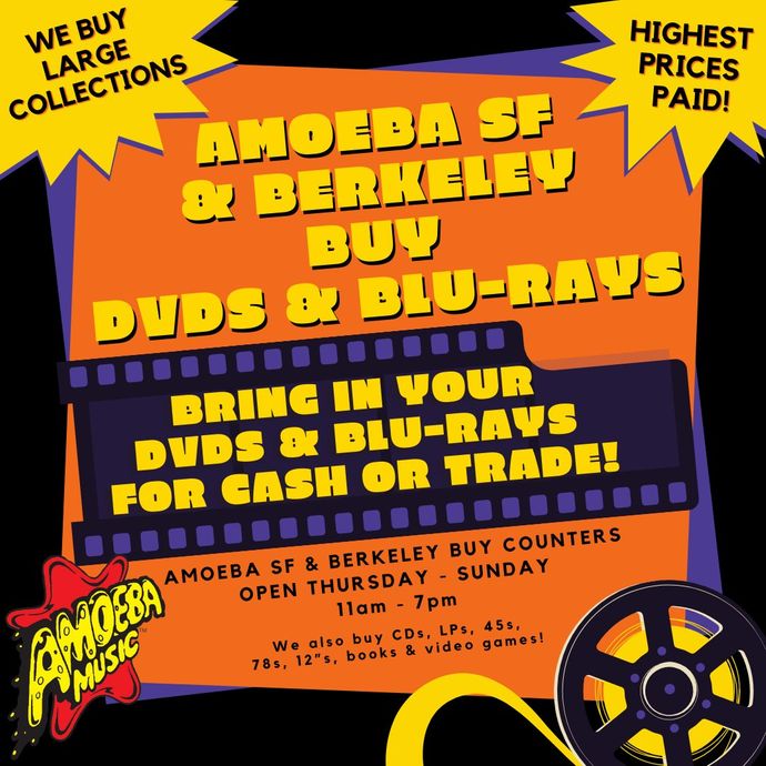 Amoeba San Francisco & Berkeley Need Your Blu-rays & DVDs