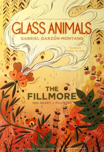 Glass Animals - The Fillmore - April 12, 2015 (Poster)