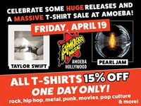 Massive Release Day + T-Shirt Sale at Amoeba Hollywood April 19