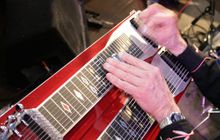 Warming up the pedal steel with love.