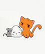 Cat, Mouse, and Rice Ball (Sticker) Merch