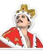 King Freddie Mercury (Sticker) Merch