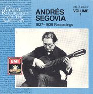 Andrés Segovia, Andrés Segovia: 1927-1939 Recordings, Vol. 1 (CD)