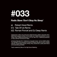 Radio Slave, Don't Stop No Sleep (Remixes) (12")