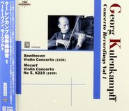 Ludwig van Beethoven, George Kulenkampff - Concerto Recordings, Vol. 1  (CD)