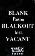 Poison Idea, Blank Blackout Vacant (Cassette)