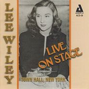 Lee Wiley, Live On Stage Town Hall New York (CD)